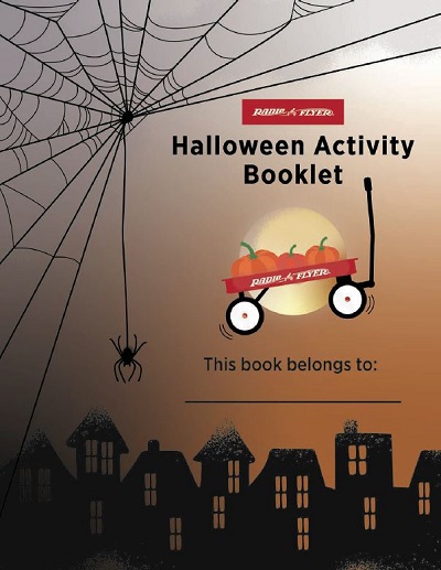 cover page of the halloween activity booklet